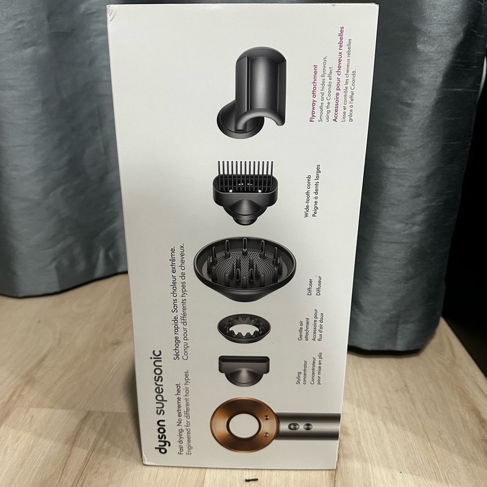 Dyson Supersonic Hair Dryer Accessory Set - Gray and Silver (Brand New)